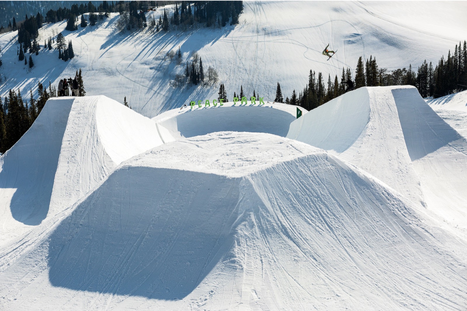 Sculpted terrain park features